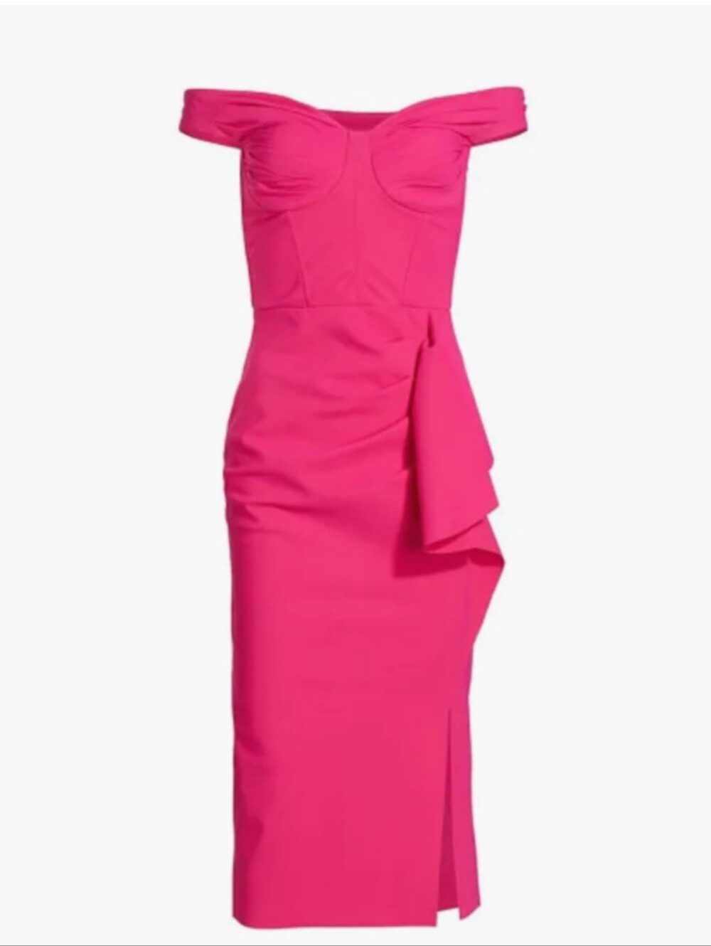 Chiara Boni Women's Pink Madama Ruffled Off-The-Shoulder Cocktail Dress